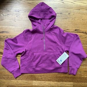Lululemon Scuba oversized half zip hoodie Vivid Plum
